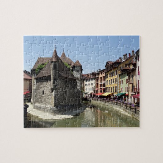 Palais de L'Isle in malerischem Annecy, Frankreich Puzzle (Horizontal)