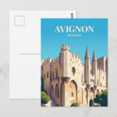 Palais des Papes Frankreich Postkarte (Vorne/Hinten)