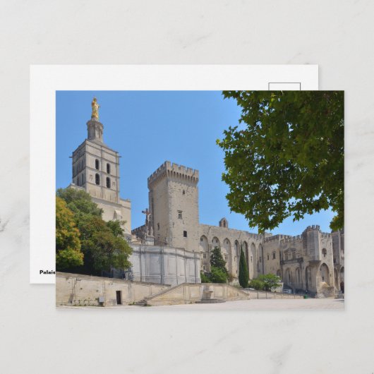 Palais des Papes in Avignon (Frankreich) Postkarte (Vorne/Hinten)