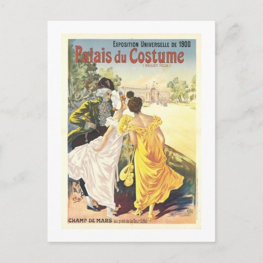 Palais du Costume aus der Ausstellung von 1900 Postkarte (Vorderseite)