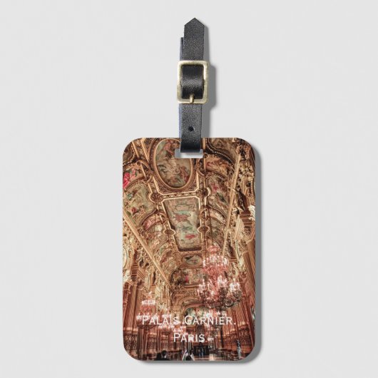 Palais Garnier Oper. Paris. Frankreich. Gepäckanhänger (Vorderseite Vertikal)