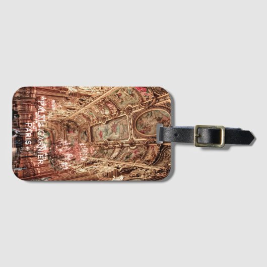 Palais Garnier Oper. Paris. Frankreich. Gepäckanhänger (Vorderseite (Horizontal))