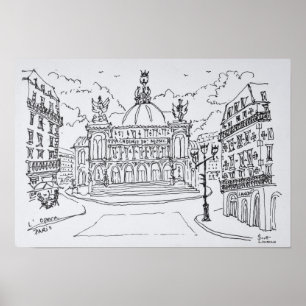 Palais Garnier Opernhaus Paris, Frankreich Poster