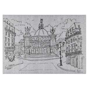 Palais Garnier Opernhaus Paris, Frankreich Schneidebrett