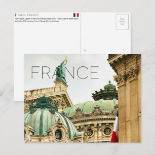 Palais Garnier, Paris, Frankreich Reise-Postkarte Postkarte