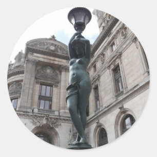 Palais Garnier. Paris. Frankreich. Runder Aufkleber