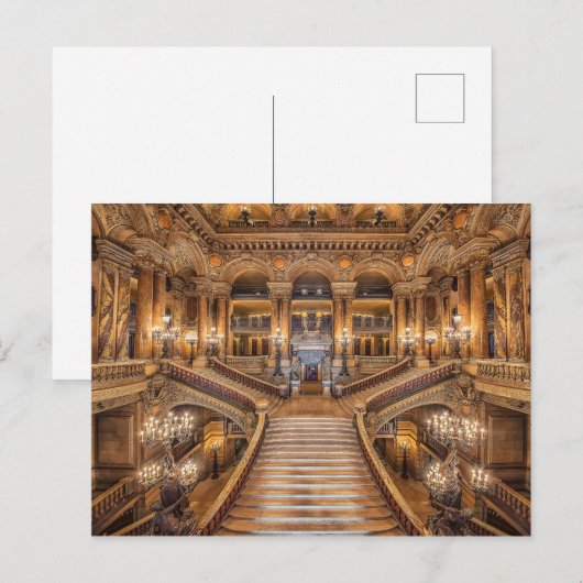 Palais Garnier Postkarte (Vorne/Hinten)
