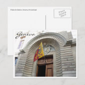 Palais Justice Geneva Postkarte (Vorne/Hinten)