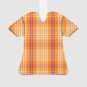 Palaka Kariert Aloha Shirt - Orange Ornament (Rückseite)