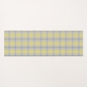 Palaka Pareau Hawaiian Check Hibiscus - Gray Yogamatte (Rückseite (Horizontal))