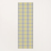 Palaka Pareau Hawaiian Check Hibiscus - Gray Yogamatte (Rückseite)