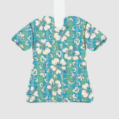 Palaka Pareau Hawaiianischer Karo Hibiskus Aloha S Ornament (Rückseite)