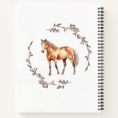 Palamino Horse Notebook Notizblock (Rückseite)