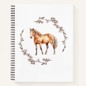 Palamino Horse Notebook Notizblock (Vorderseite)
