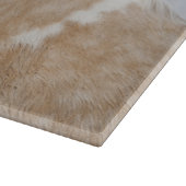 Palaminpferd im Schnee Schneidebrett (Ecke)