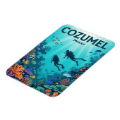 Palancar-Riff, Cozumel Mexiko Magnet (Linke Seite)