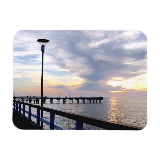 Palanga Pier Sunset, LITAUEN - Magnet (Horizontal)