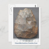Paläolithische Handaxt Postkarte (Vorne/Hinten)