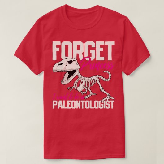 Paläontologe Dinosaur Skeleton T-Shirt (Design vorne)