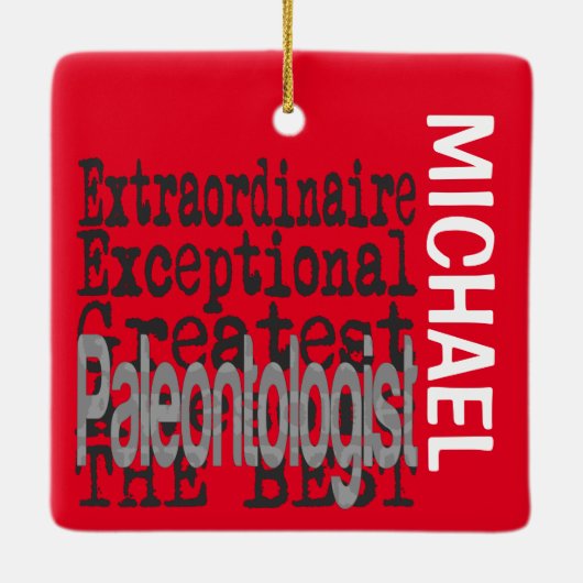 Paläontologe Extraordinaire CUSTOM Keramikornament (Rückseite)