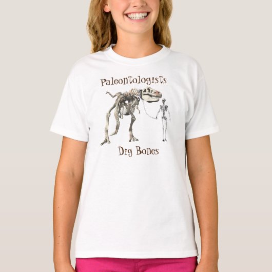 Paläontologe-Grabungs-Knochen T-Shirt (Vorderseite)