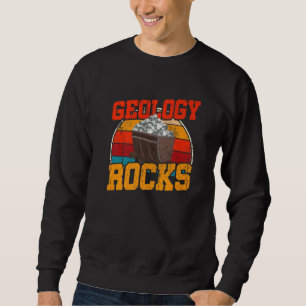 Paläontologe Rock sammelt Geologe Retro Geo Sweatshirt