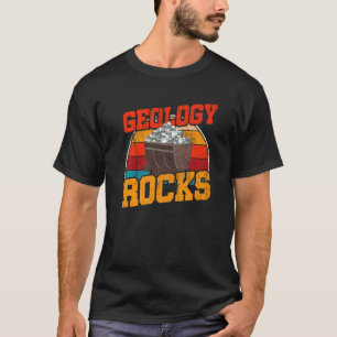 Paläontologe Rock sammelt Geologe Retro Geo T-Shirt
