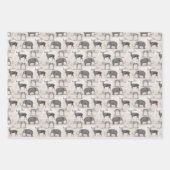 Paläontologe Wooly Mammoth und Giant Irish Elk Geschenkpapier Set (Vorderseite 3)