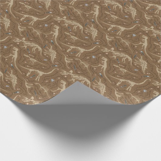 Paläontologie Geschenkpapier (Ecke)