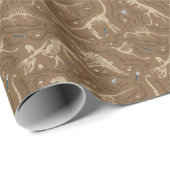 Paläontologie Geschenkpapier (Rolleneckpunkt)