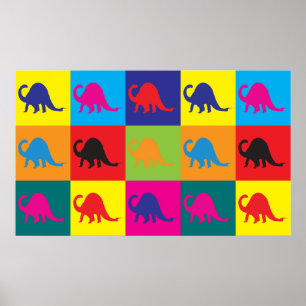 Paläontologie Pop Art Poster