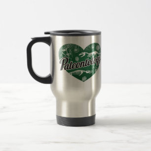 Paläontologie Retro Herzerkrankung Liebe Reisebecher