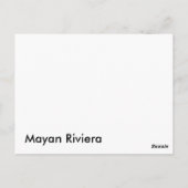 Palapas am Strand Postkarte (Rückseite)