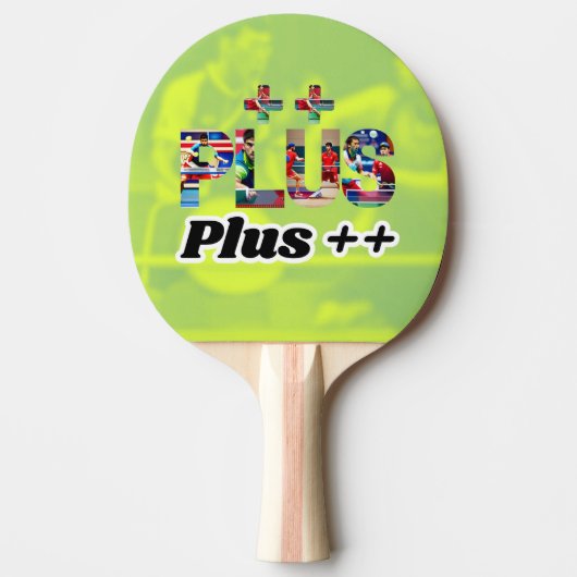 Palas de Ping Pong Plus ++ Tischtennis Schläger (Vorderseite)
