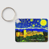 Palast Alhambra auf einem Schlüsselring Schlüsselanhänger (Rückseite)