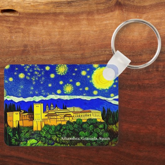 Palast Alhambra auf einem Schlüsselring Schlüsselanhänger (Vorderseite)