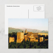 Palast Alhambra Postkarte (Vorne/Hinten)