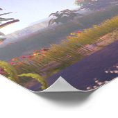 Palast auf dem Berg Poster (Ecke)