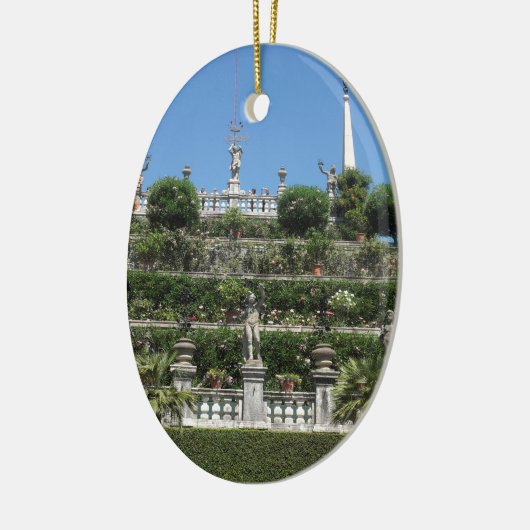 Palast Borromeo in Stresa, Italien Keramik Ornament (Links)