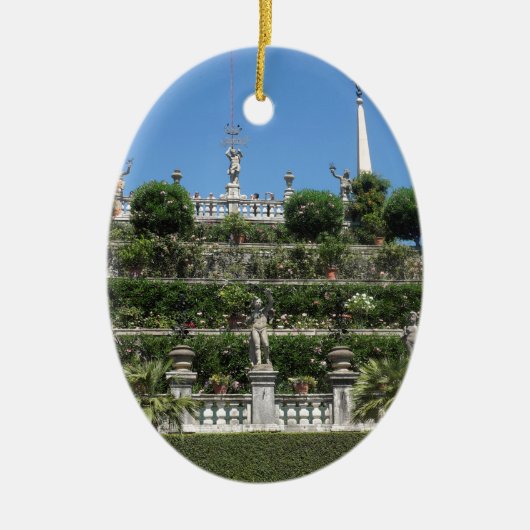 Palast Borromeo in Stresa, Italien Keramik Ornament (Vorne)