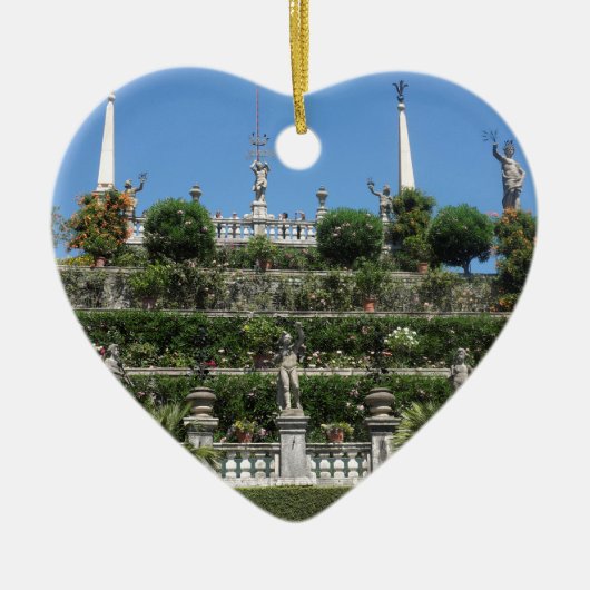 Palast Borromeo in Stresa, Italien Keramik Ornament (Vorne)