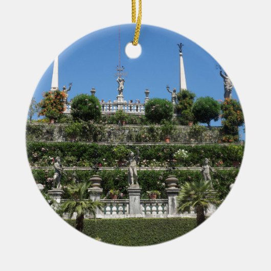 Palast Borromeo in Stresa, Italien Keramikornament (Vorne)