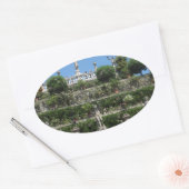 Palast Borromeo in Stresa, Italien Ovaler Aufkleber (Umschlag)