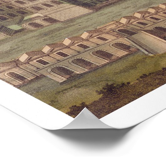 Palast der Caesars, Rom, aus "Le Costume Anci" Poster (Ecke)