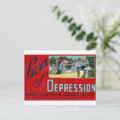 Palast der Depression Postkarte (Stehend Vorderseite)