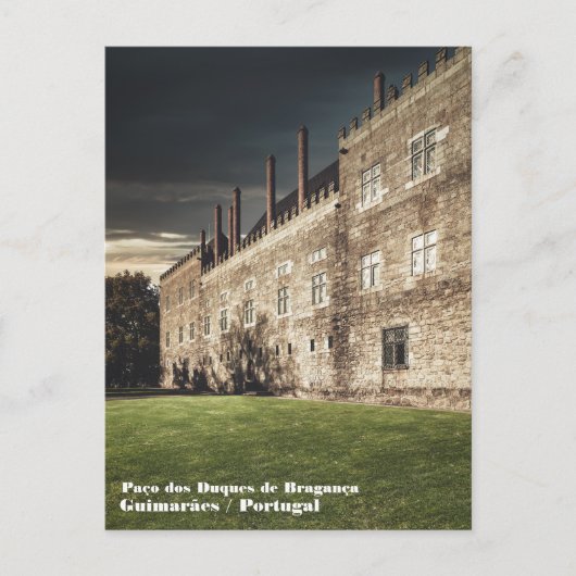 Palast der Duques von Braganza Postkarte (Vorderseite)