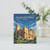 Palast der Päpste Frankreich Postkarte (Stehend Vorderseite)