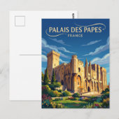 Palast der Päpste Frankreich Postkarte (Vorne/Hinten)