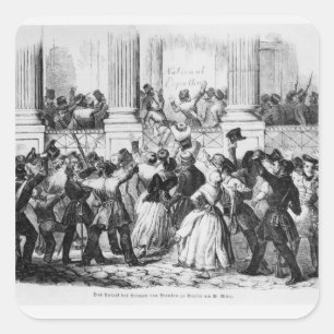 Palast der Prinzen von Preußen in Berlin Quadratischer Aufkleber