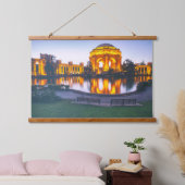 Palast der Schönen Künste am Abend Wandteppich Mit Holzrahmen (Schlafzimmer)